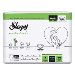   Sleepy Natural Ultra Sensitive Bambusz pelenka XXL 7  (20-30)(32db)