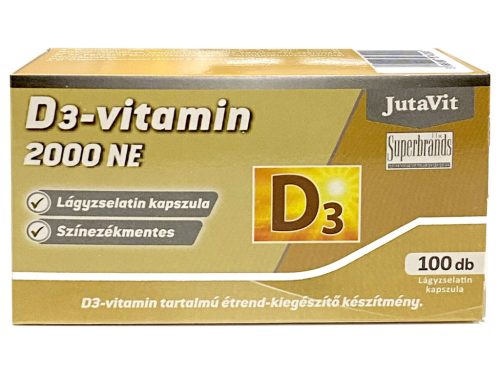 JutaVit D3-vitamin 2000NE 50µg lágykapszula 100db