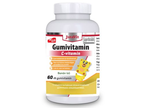 JutaVit C-vitamin CUKORMENTES gumivitamin 60db - Banán