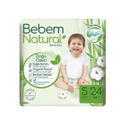 Bebem Natural Bambusz pelenka Junior 5 (11-18kg)(24db)