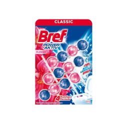 Bref Power Aktiv WC frissítő 3X50g - Virág