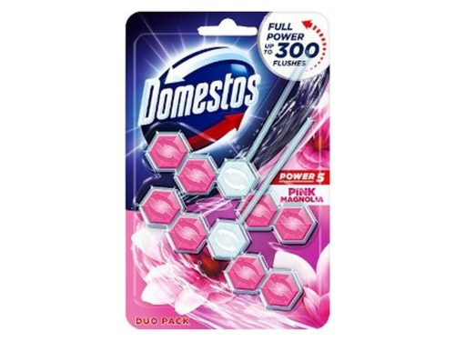 Domestos Power5 WC tisztító illatosító 2x55g - Pink Magnólia