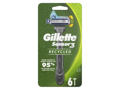 Gillette Sensor3 eldobható borotva 6db - Újrahasznosított