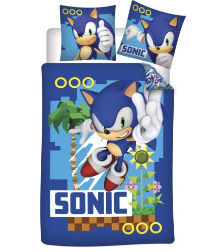 Sonic, a sündisznó Coin Chase ágyneműhuzat 140×200cm, 70×90 cm