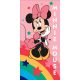 Minnie Rainbow Star fürdőlepedő, strand törölköző 70x140 cm