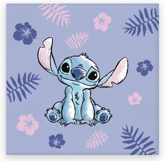 Lilo és Stitch, A csillagkutya Purple kéztörlő, arctörlő, törölköző 30x30cm