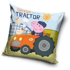 Peppa malac Tractor párnahuzat 40x40 cm Velúr