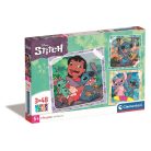 Lilo és Stitch, A csillagkutya Music 3x48 db-os puzzle Clementoni