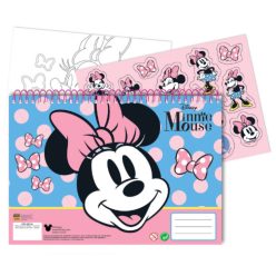 Minnie Joy A/4 spirál vázlatfüzet 40 lapos matricával