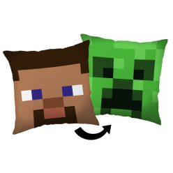 Minecraft Steve Creeper párna, díszpárna 40x40 cm