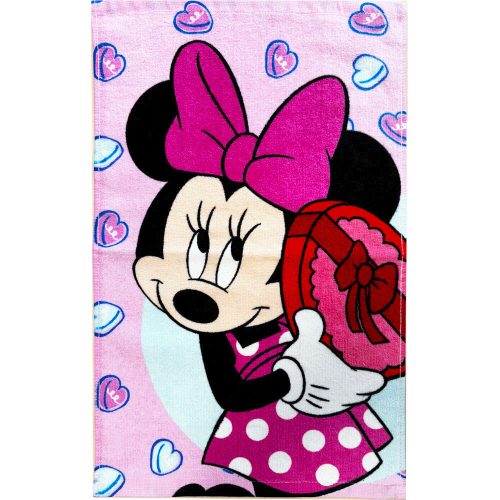 Minnie Bonbon Hearts kéztörlő, arctörlő, törölköző 30x50cm