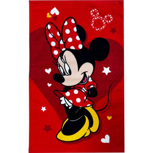 Minnie Pretty in red kéztörlő, arctörlő, törölköző 30x50cm