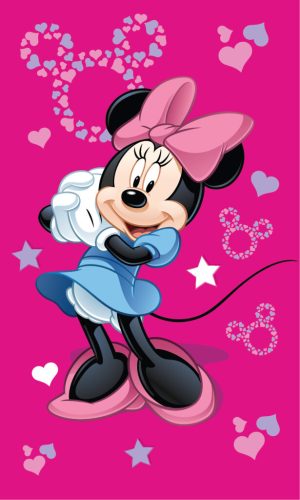 Minnie Pink kéztörlő, arctörlő, törölköző 30x50cm