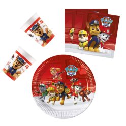   Paw Patrol Ready For Action, Mancs Őrjárat party szett 36 db-os 23 cm-es tányérral