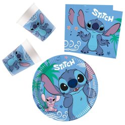   Lilo és Stitch, A csillagkutya Angel party szett 36 db-os 20 cm-es tányérral