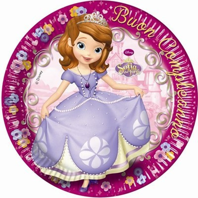 Disney Szófia First papírtányér 8 db-os 23 cm