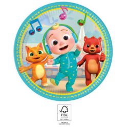 CoComelon Music papírtányér 8 db-os 23 cm FSC