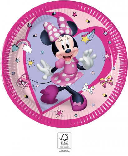 Minnie Junior papírtányér 8 db-os 20 cm FSC