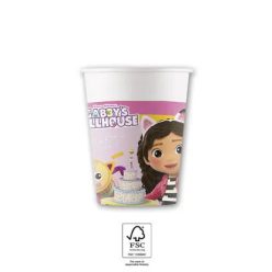   Gabby's Dollhouse, Gabi babaháza papír pohár 8 db-os 200 ml FSC