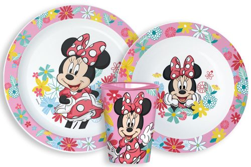 Minnie Spring étkészlet, micro műanyag szett, pohárral 260 ml