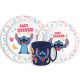 Lilo és Stitch Palms étkészlet, micro műanyag szett bögrével 265 ml