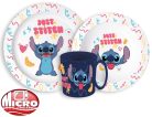 Lilo és Stitch Palms étkészlet, micro műanyag szett bögrével 265 ml