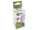 Q-TEC LED izzó kisgömb 5W-G45-E27-4200K - SEMLEGES fehér