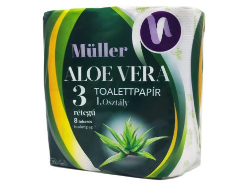 Müller wc-papír 8 tekercs 100 lap 3 réteg - Aloe vera