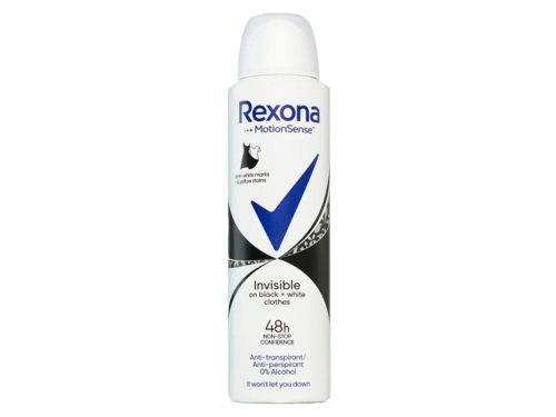 Rexona női deo SPRAY 150ml - Invisible Black+White