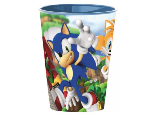 Sonic, a sündisznó pohár, műanyag 260 ml