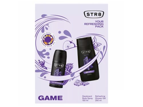 STR8 férfi díszdoboz (deo 150ml + tusfürdő 250ml) - Game